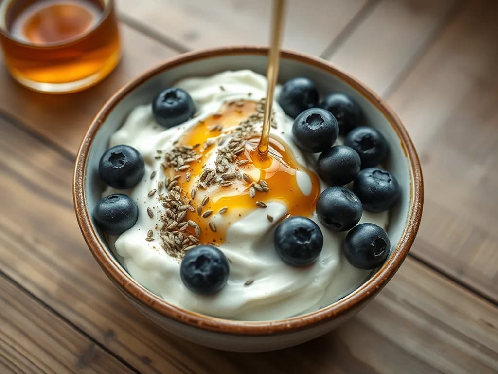 Creamy Greek Yogurt Bowl with Hemp Seeds