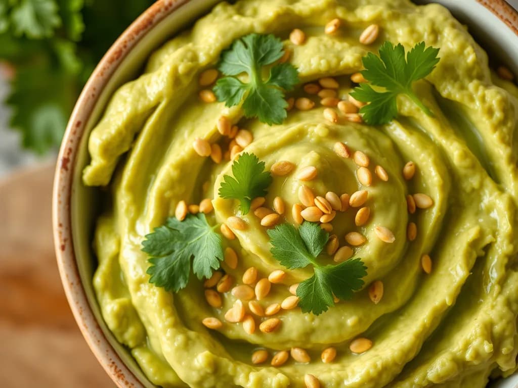 Creamy Avocado Mash with Toasted Hemp Seeds