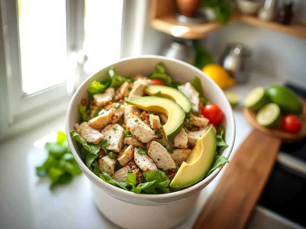 Zesty Grilled Chicken and Avocado Salad