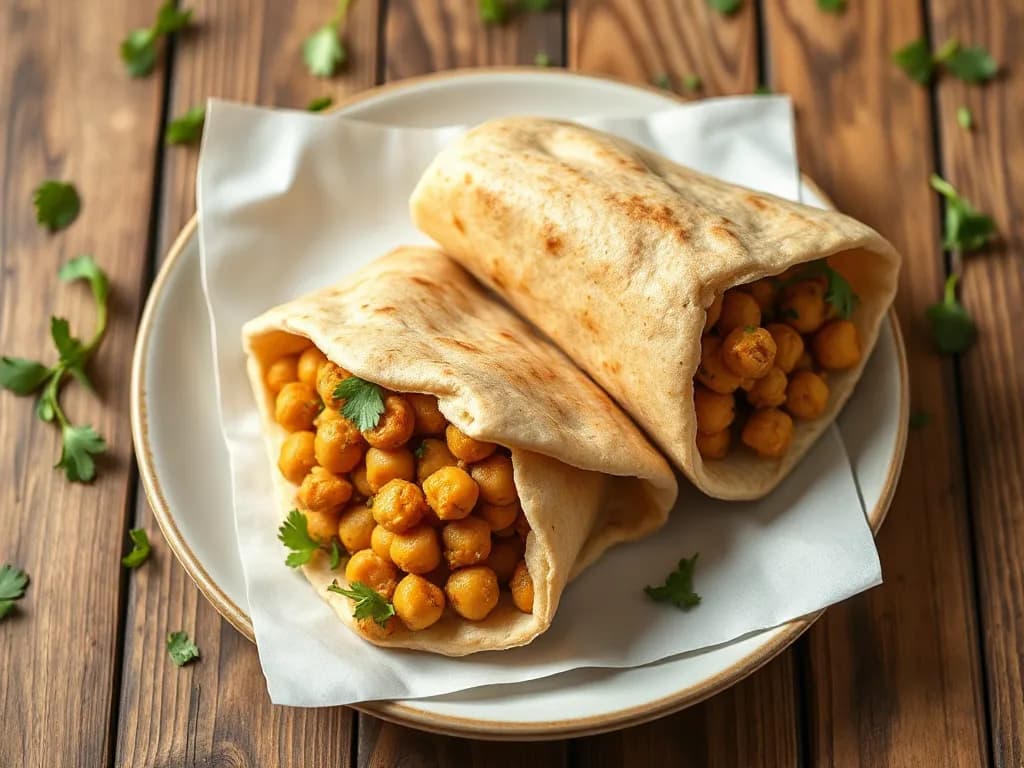 Zesty Chickpea Smash Pita Pockets