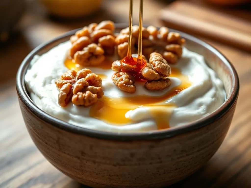 Toasted Walnut & Honey Greek Yogurt Bowl