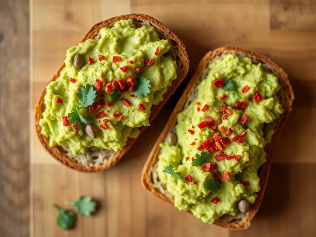 Zesty Avocado Mash on Sprouted Grain Toast