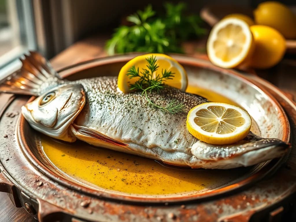 Baked Trout with Citrus and Garden Herbs