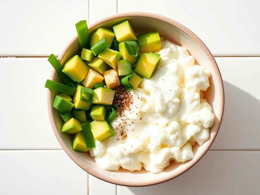 Silky Avocado and Fluffy Egg White Breakfast Bowl