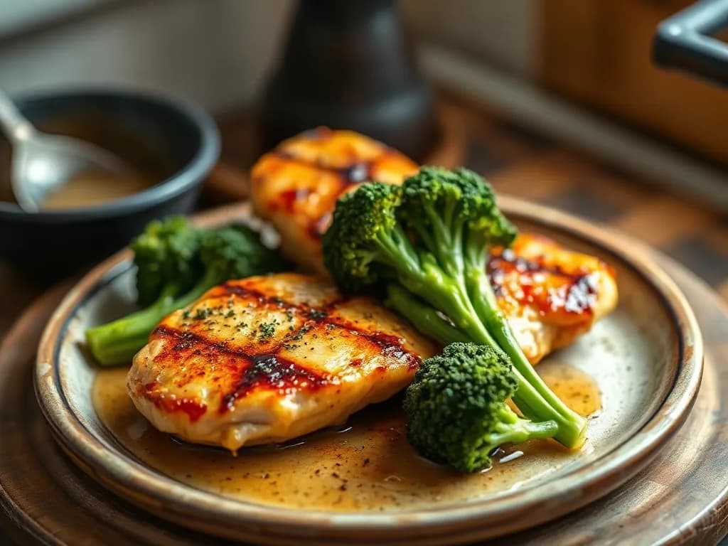 Herb-Roasted Chicken & Steamed Broccoli
