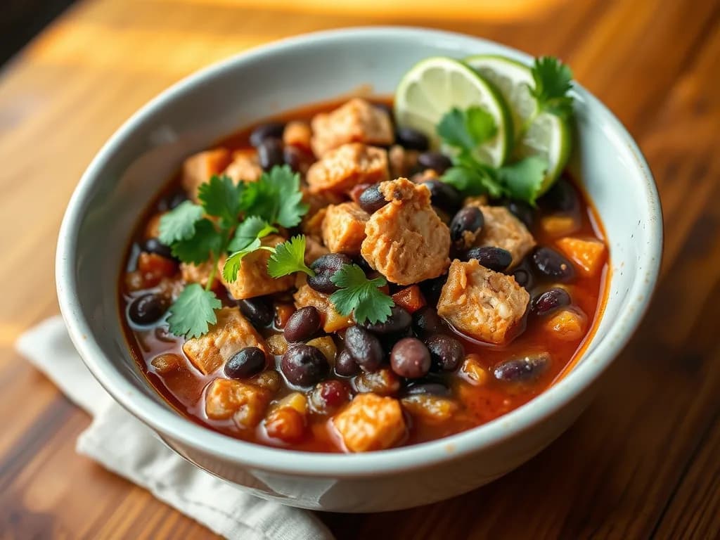 Hearty Turkey and Black Bean Chili