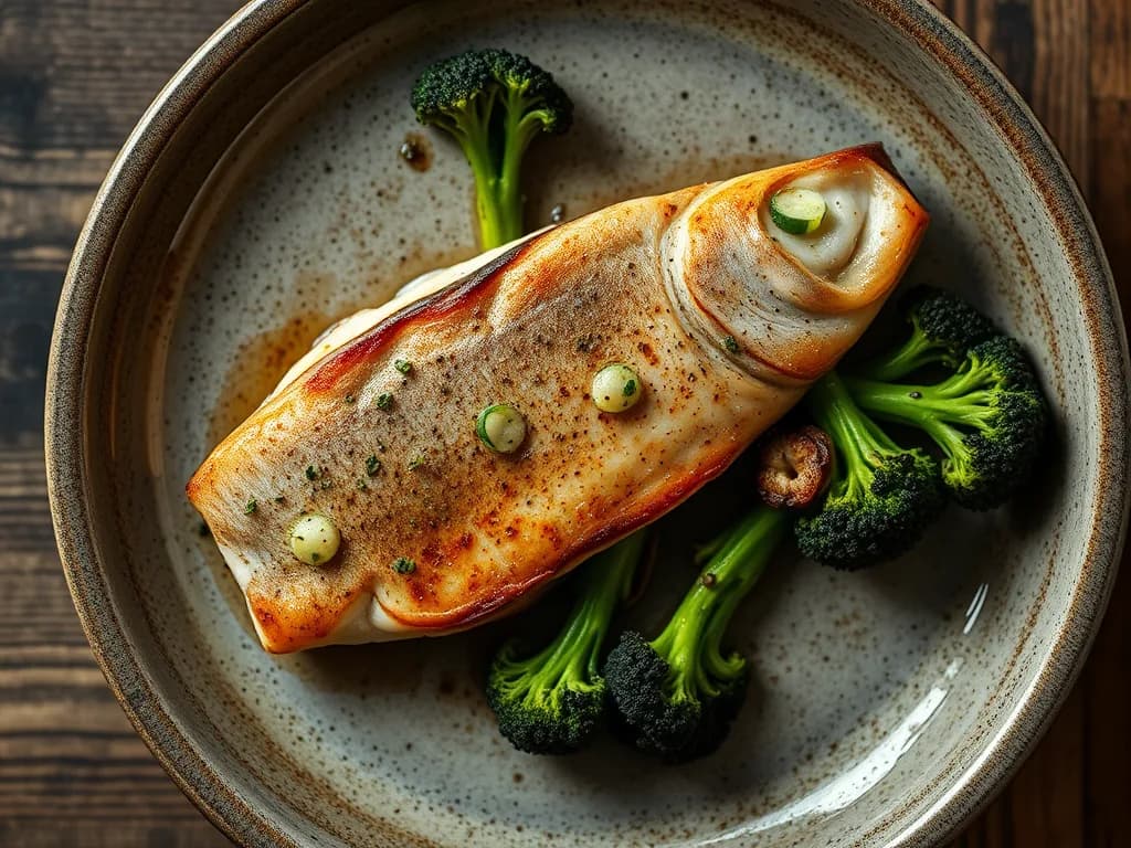Pan-Seared Trout with Charred Broccoli