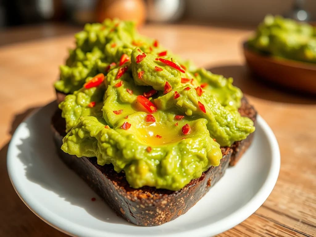 Hearty Avocado Toast on Toasted Rye