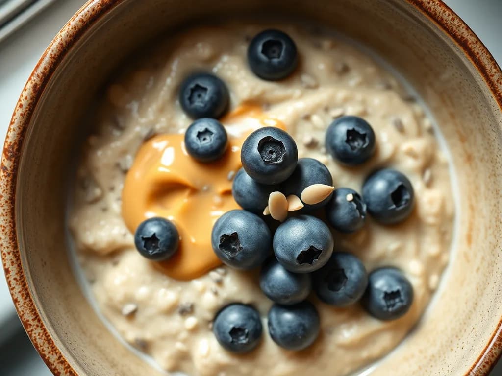 Creamy High-Protein Breakfast Porridge with Chia Seeds