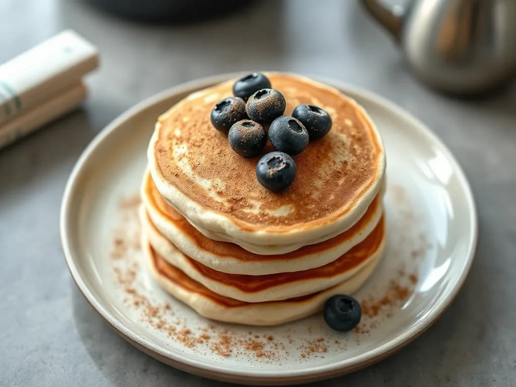 High-Protein Fluffy Oat Pancakes