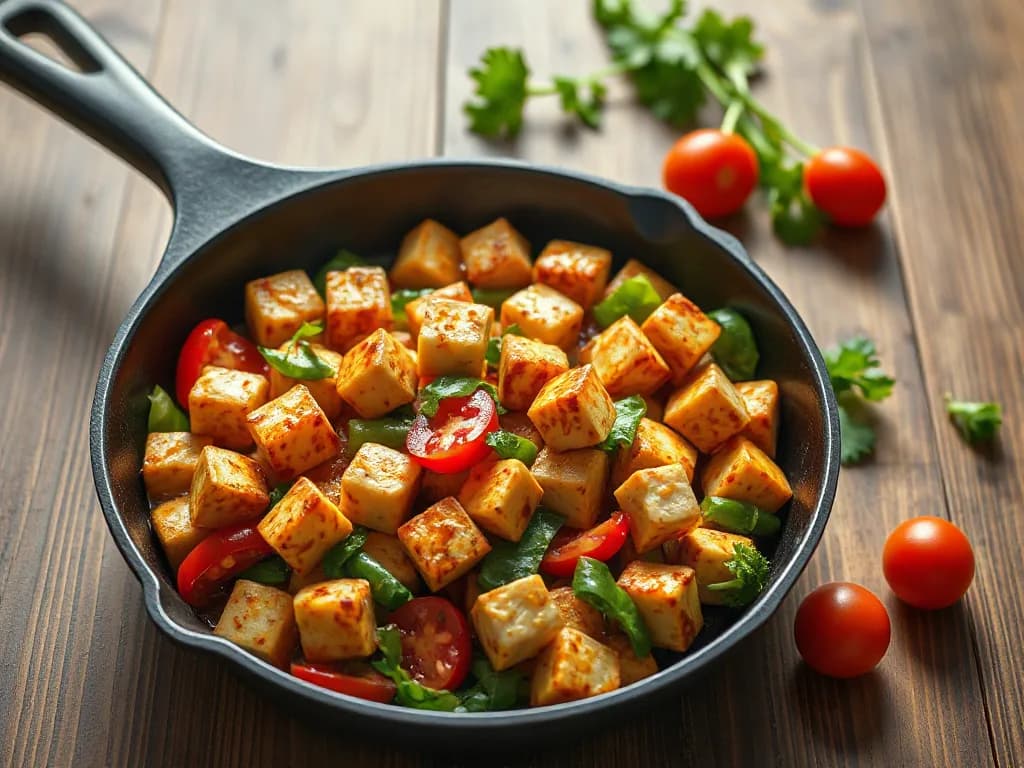 Tofu and Garden Vegetable Stir-Fry
