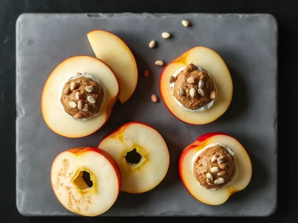 Crisp Apple Slices with Creamy Almond Butter