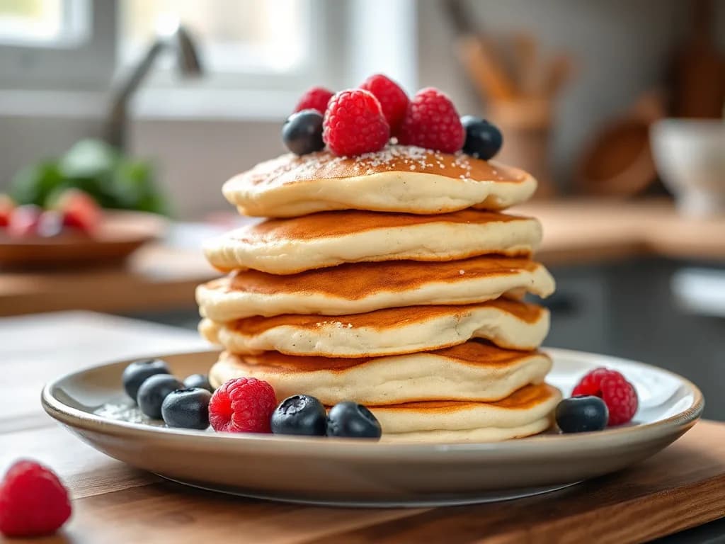 High-Protein Berry Pancakes