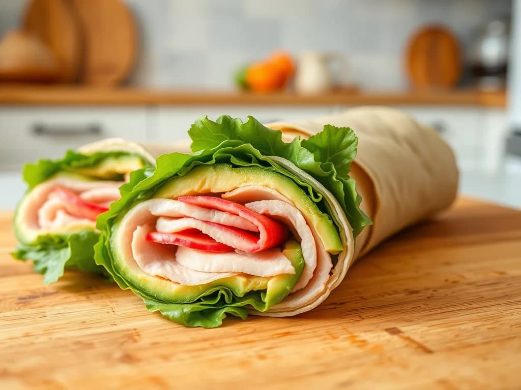 Fresh Turkey Avocado Wraps
