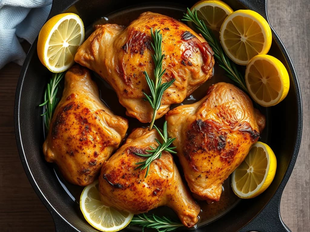 Crispy Roasted Chicken Thighs