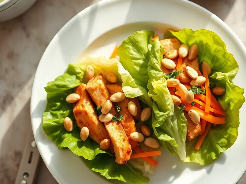 Fresh & Zesty Grilled Chicken Lettuce Wraps
