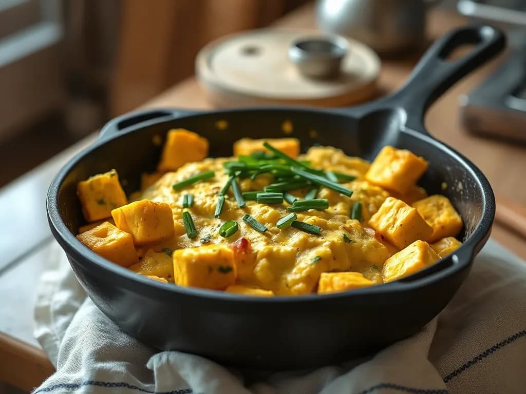 Turmeric Spiced Tofu Scramble