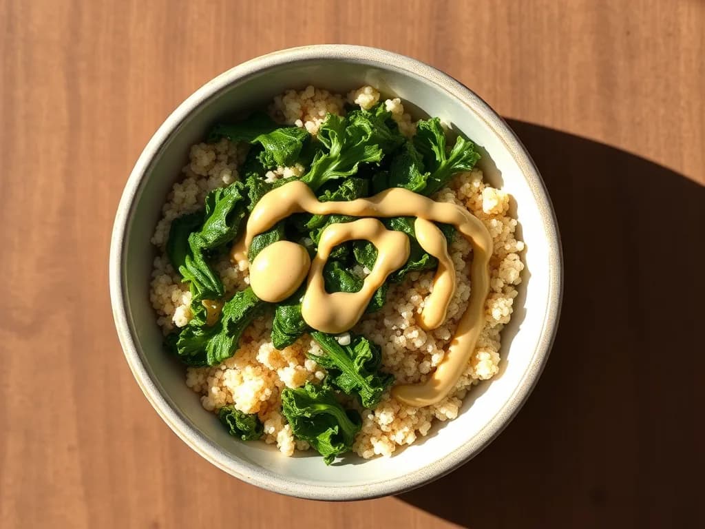 Zesty Quinoa Bowl with Crispy Roasted Kale