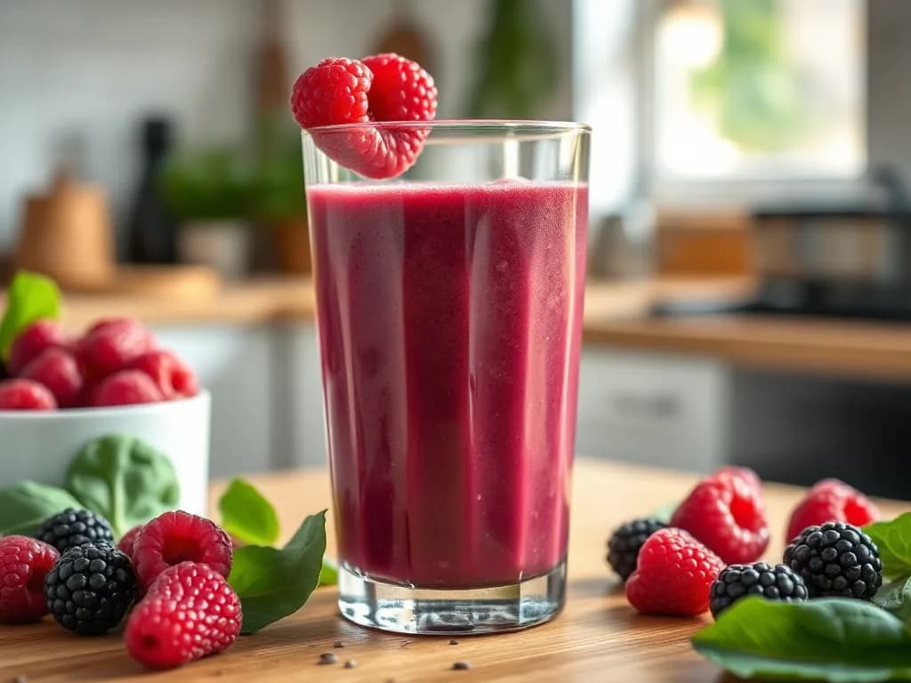 Berry & Spinach Power Smoothie