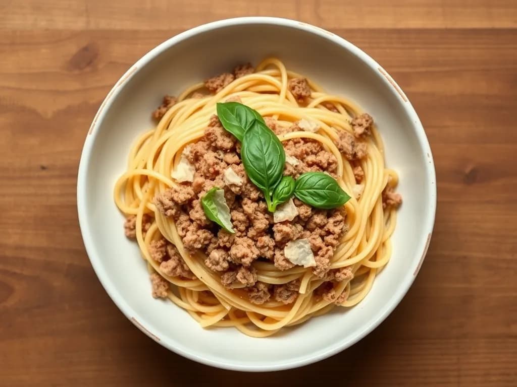 Simple Lean Ground Turkey Pasta with Garden Marinara