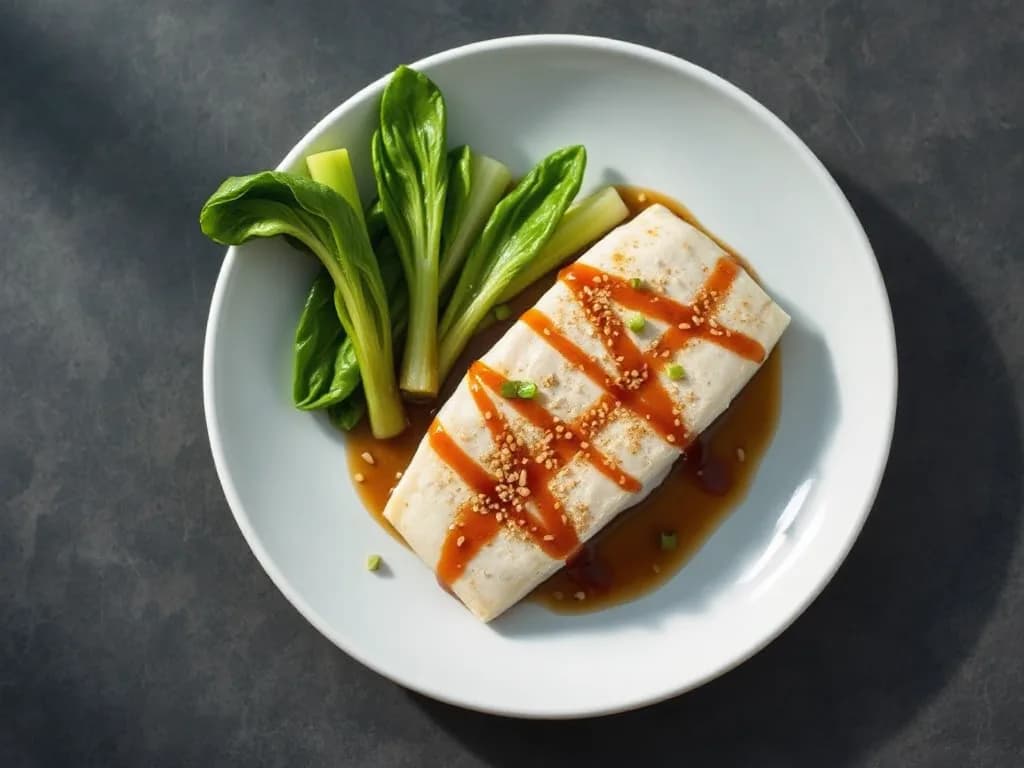 Ginger-Miso Cod with Steamed Bok Choy