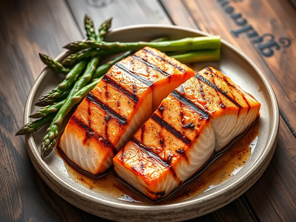 Flame-Kissed Wild Salmon