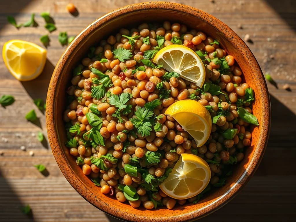 Lentil Salad with Zesty Lemon-Herb Vinaigrette