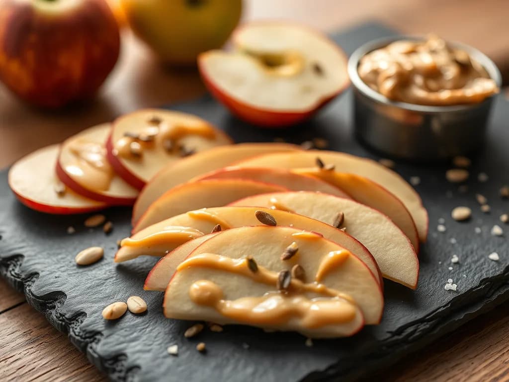 Apple Slices with Whipped Almond Butter