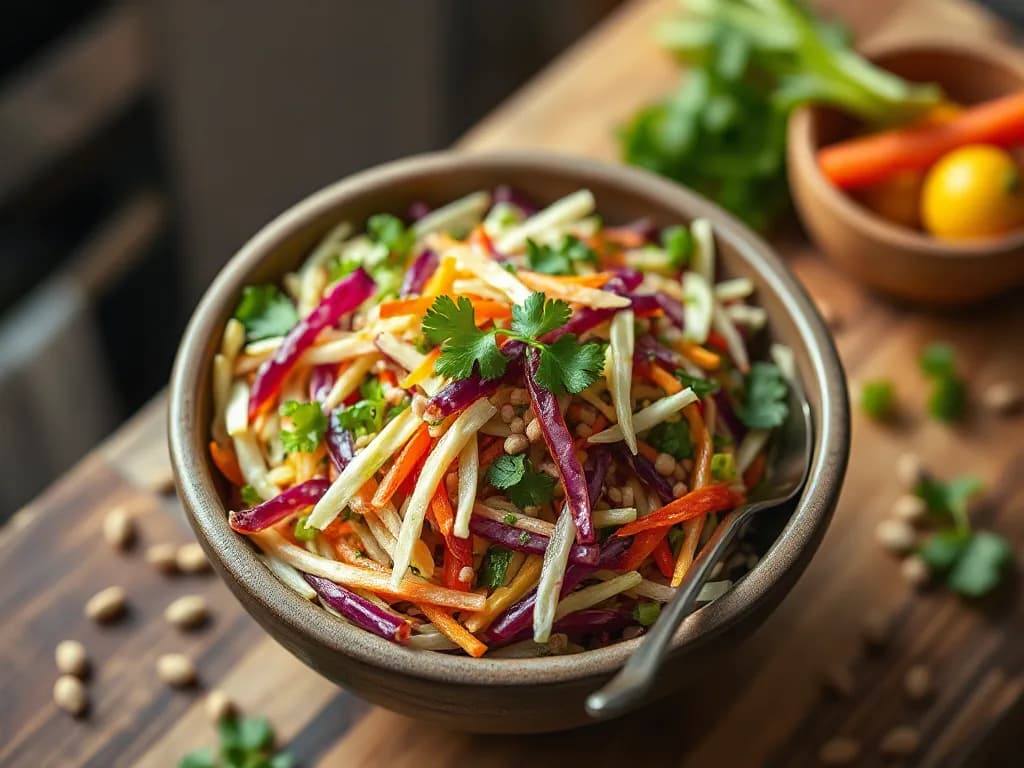 Rainbow Slaw with Toasted Hemp Hearts