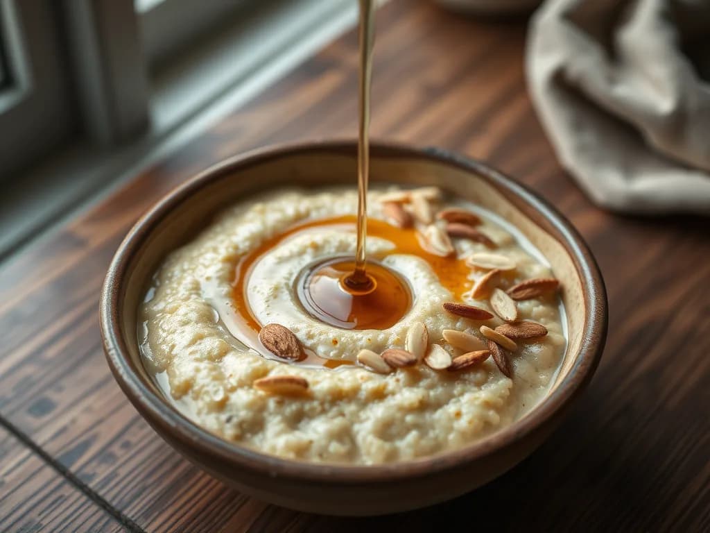 Morning Quinoa Porridge with Toasted Almonds