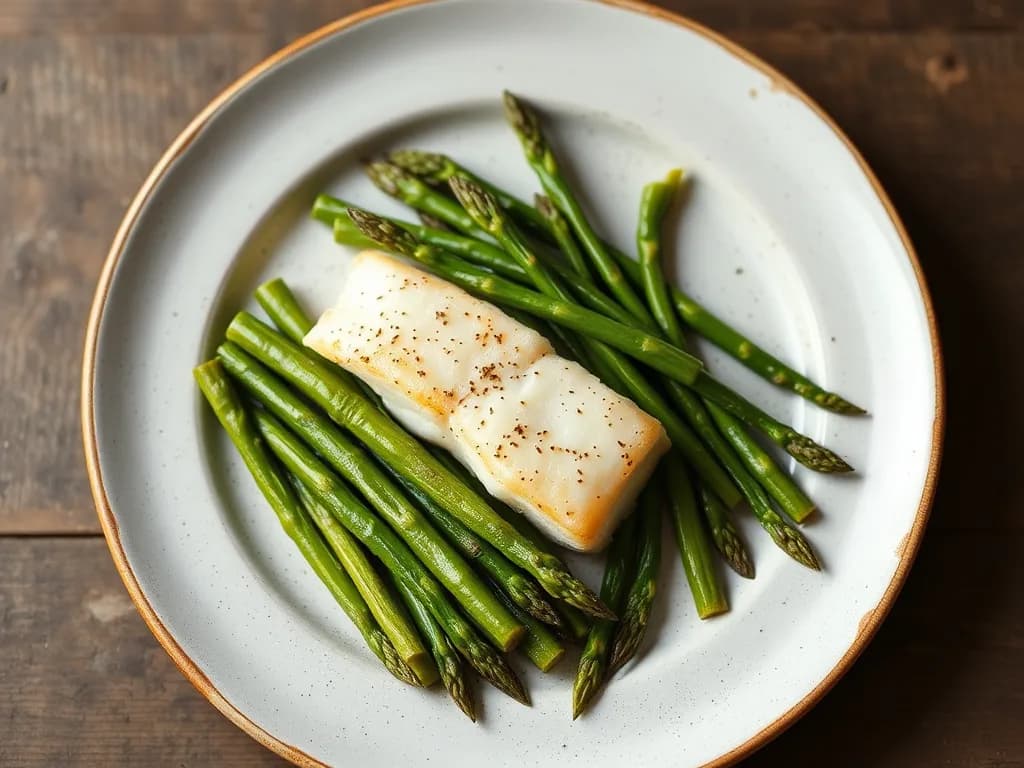 Lemon-Herb Baked Cod with Tender Asparagus