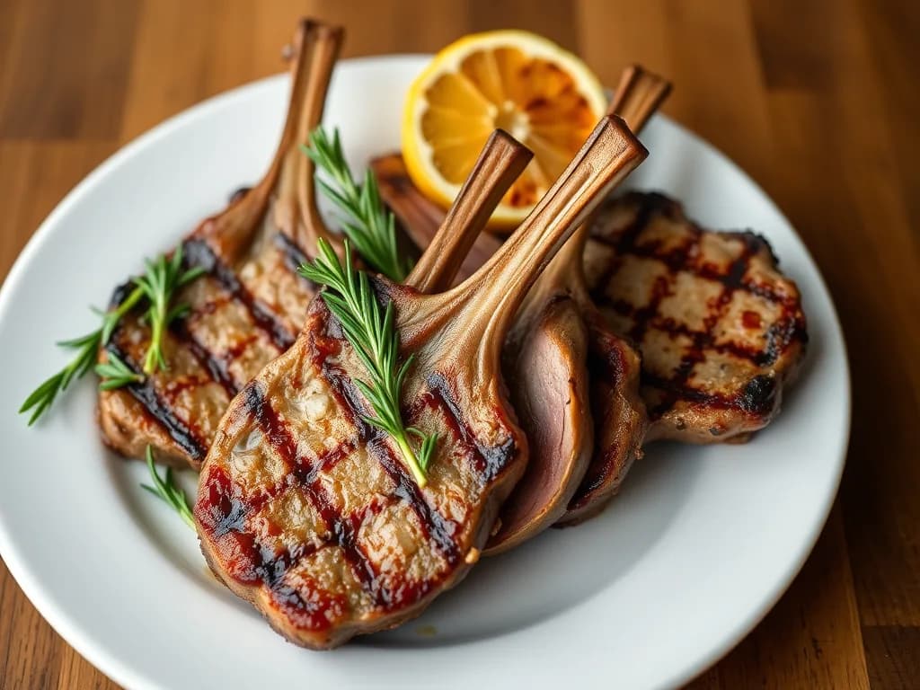 Perfectly Seared Grilled Lamb Chops