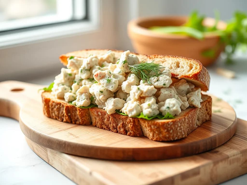 Zesty Tuna Salad on Sprouted Grain Toast