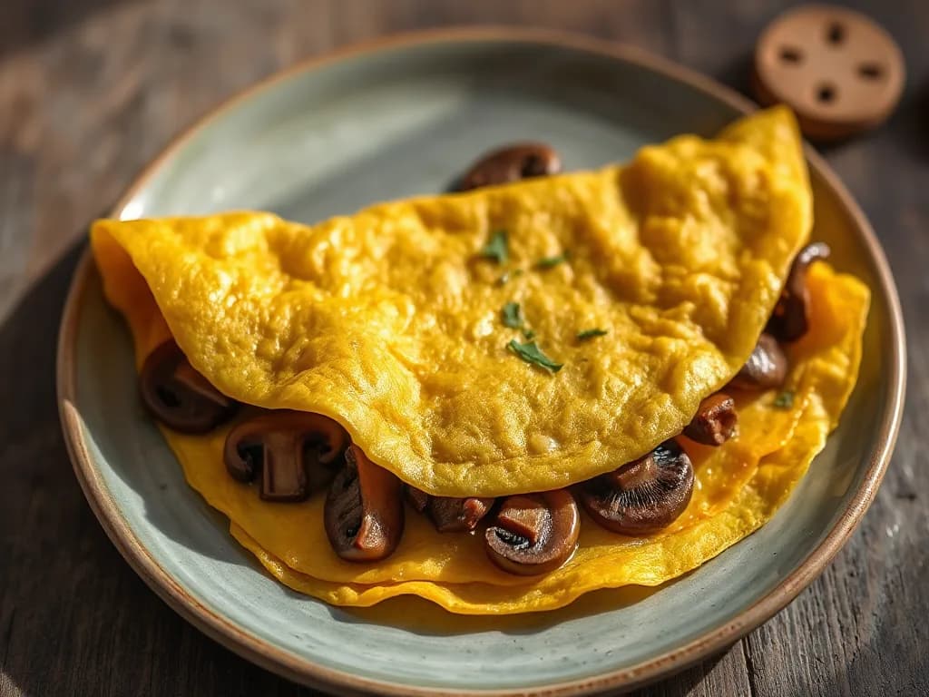 Forest-Floor Omelet with Wild Mushrooms