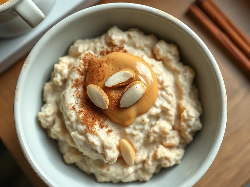 Creamy Almond Butter & Gluten-Free Oat Bowl
