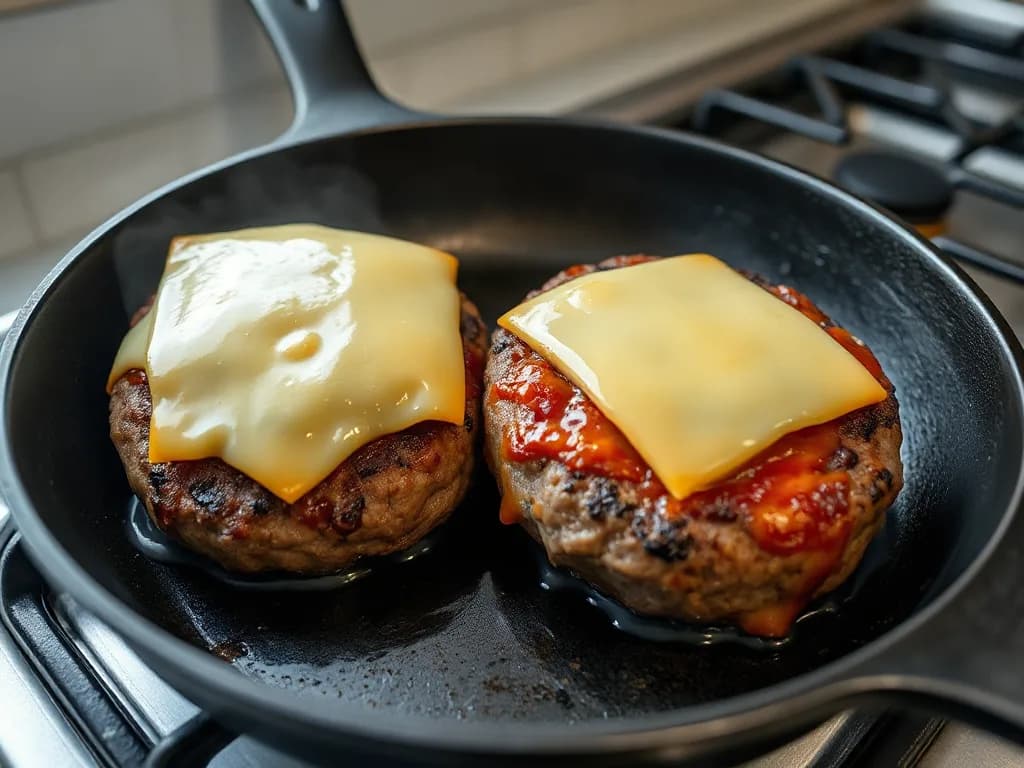 Classic Beef Burger Patties with Melted Swiss
