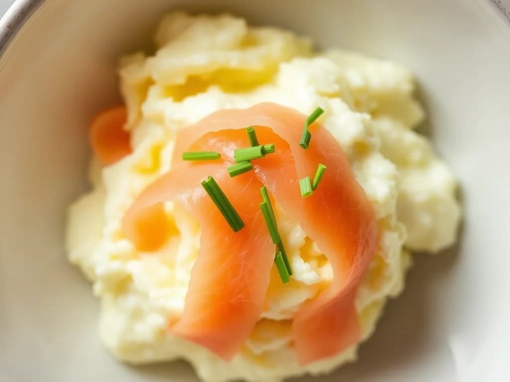 Silky Scrambled Eggs with Smoked Salmon