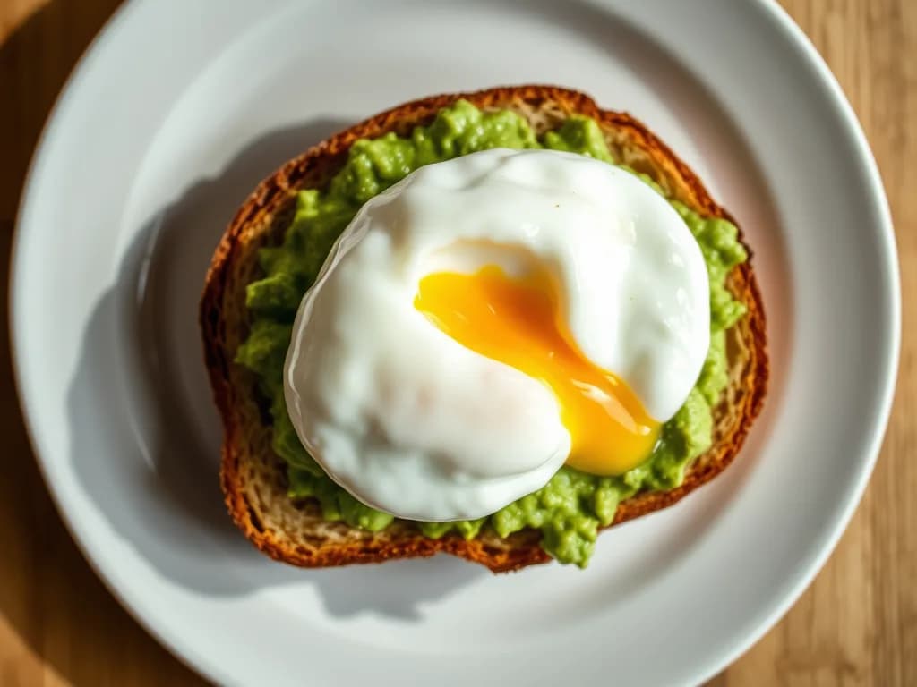 Avocado Smash on Sourdough with Poached Egg