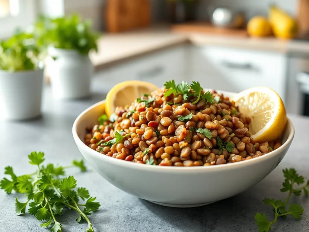 Zesty French Lentil Salad with Lemon-Herb Vinaigrette
