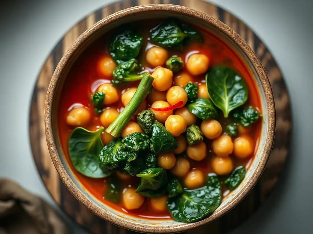 One-Pot Chickpea and Spinach Stew
