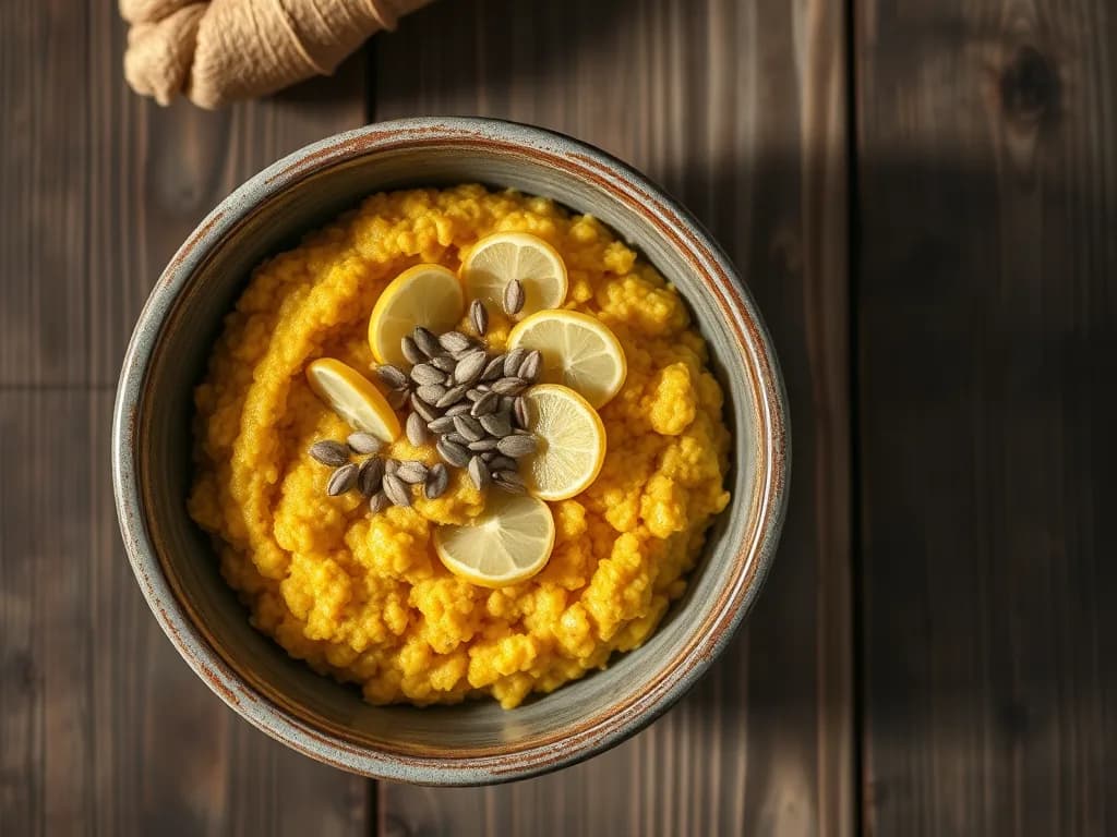Turmeric Ginger Oatmeal