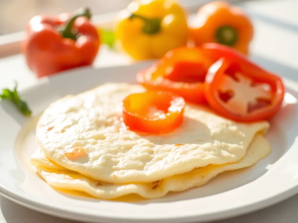 Light & Bell Pepper Egg White Omelet