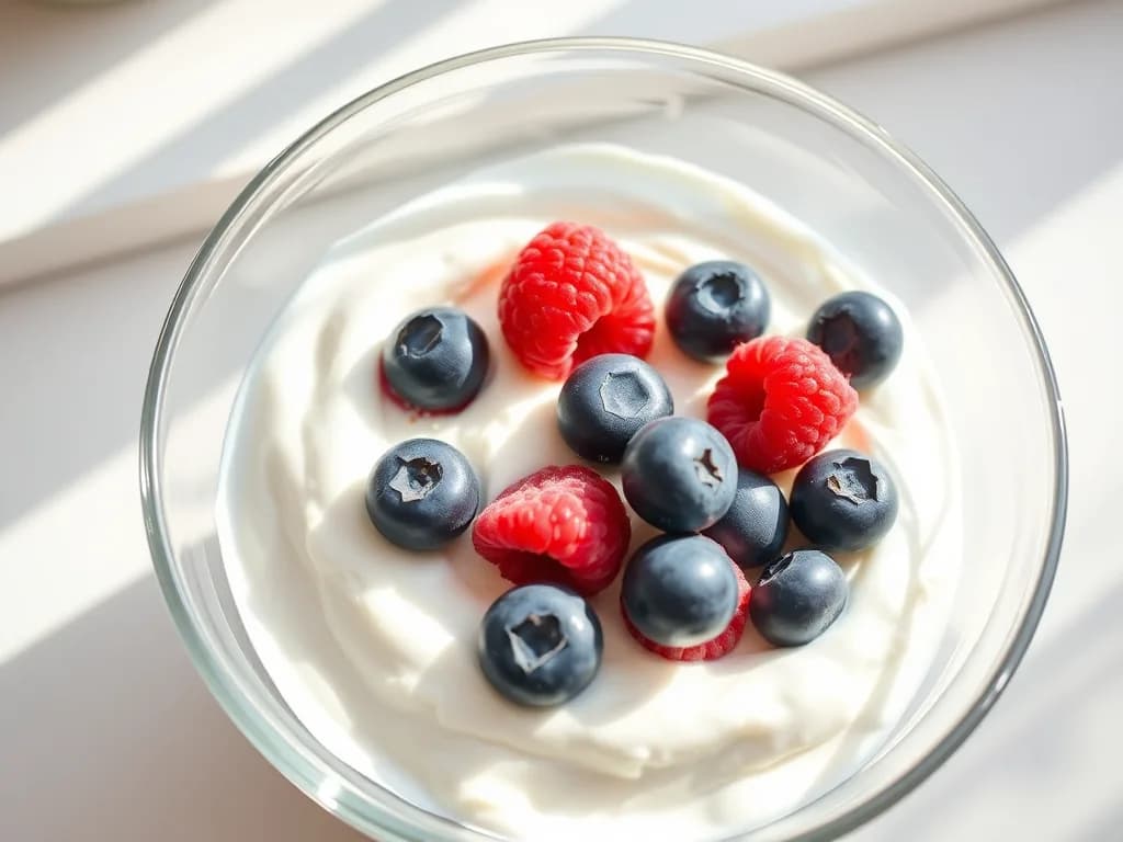 Protein-Packed Greek Yogurt Bowl with Flax and Berries