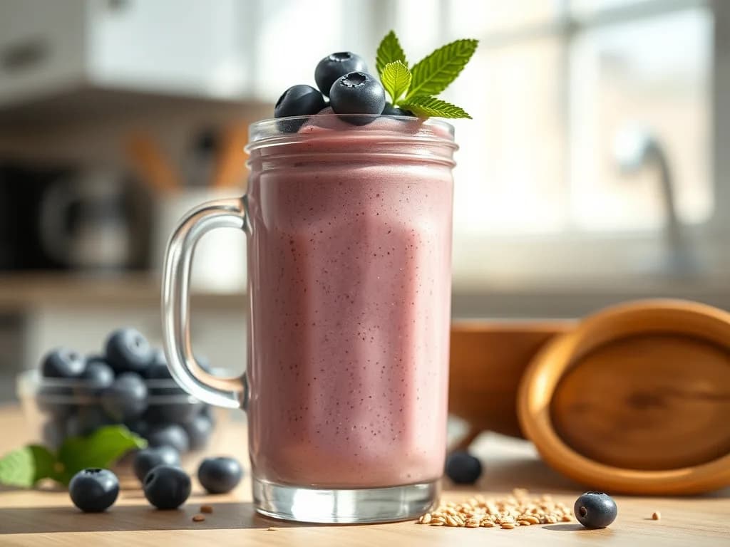 Creamy Protein Smoothie with Flaxseed