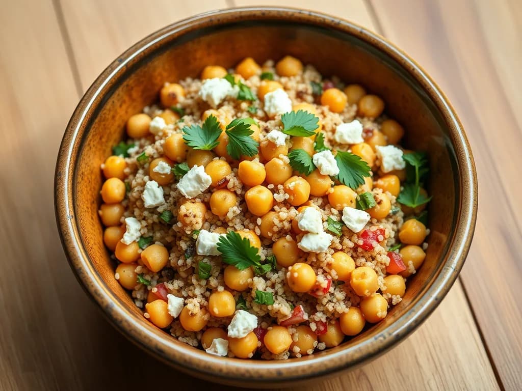Zesty Quinoa Salad with Chickpeas and Feta