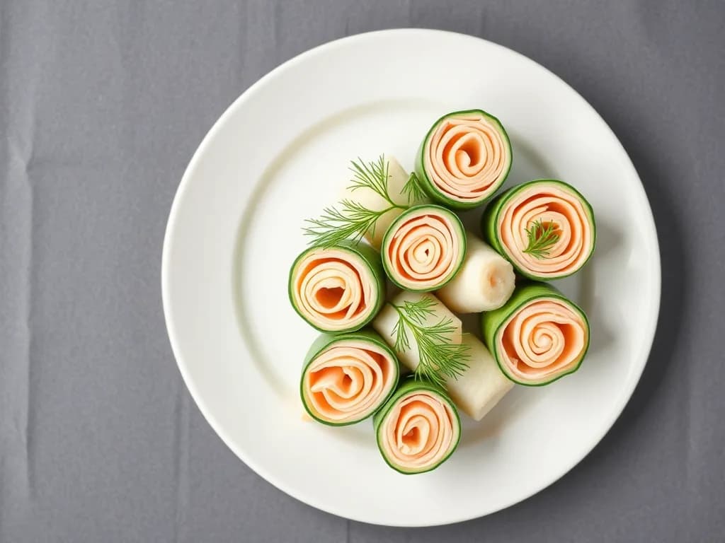 Fresh Turkey and Cucumber Rolls