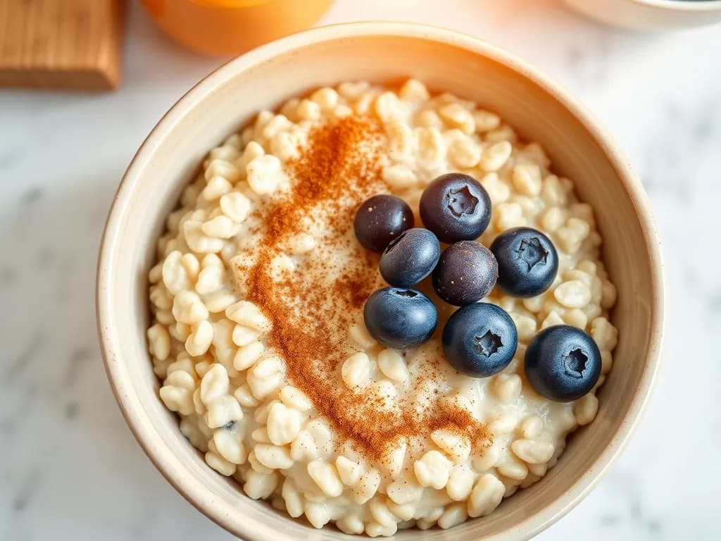 Hearty Steel Cut Oats with Chia Seeds