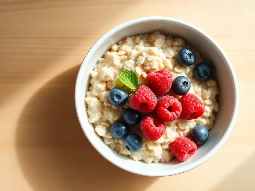 Creamy Steel-Cut Oatmeal with Fresh Berries