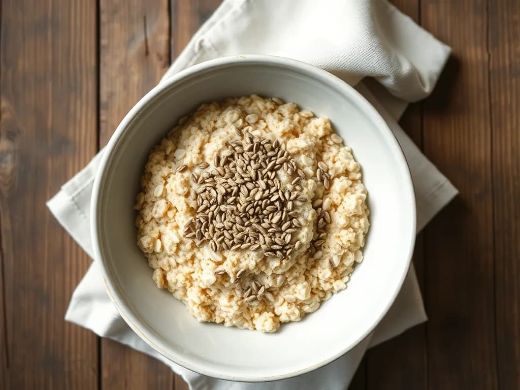 Hearty Steel-Cut Oats with Toasted Hemp Seeds