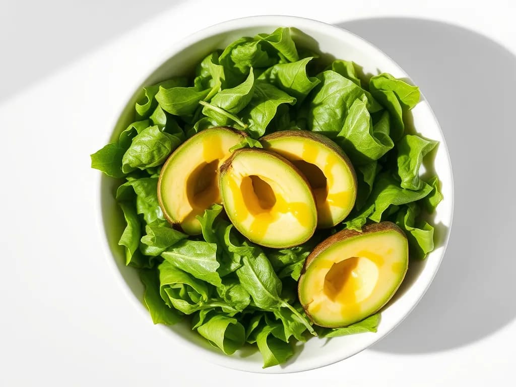 Zesty Avocado and Mixed Green Salad